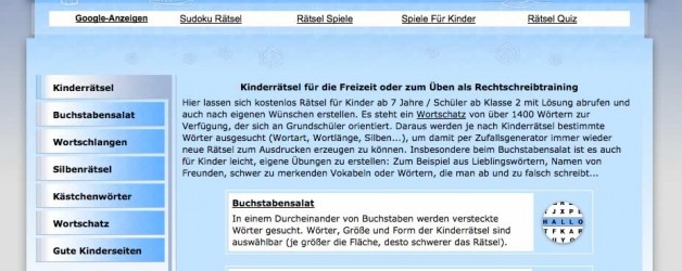 Rätsel für Kinder