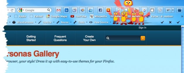 Personas für Ihren Firefox